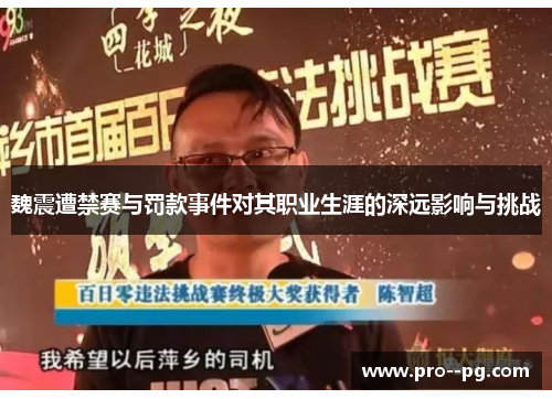 魏震遭禁赛与罚款事件对其职业生涯的深远影响与挑战