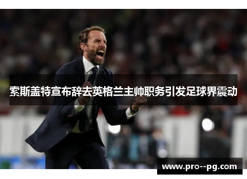 索斯盖特宣布辞去英格兰主帅职务引发足球界震动 索斯盖特宣布辞去英格兰主帅职务引发足球界震动